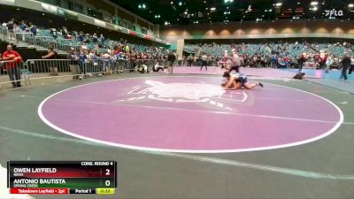 215 lbs Cons. Round 4 - Antonio Bautista, Spring Creek vs Owen Layfield, Reno