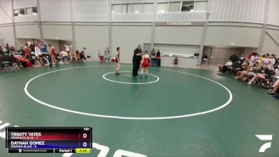 110 lbs Round 4 (6 Team) - Trinity Yates, Minnesota Blue vs Daynah Gomez, Arizona Black