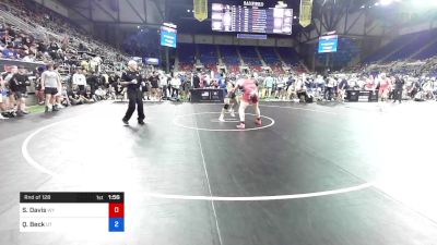 182 lbs Rnd Of 128 - Stetson Davis, Wyoming vs Quayde Beck, Utah