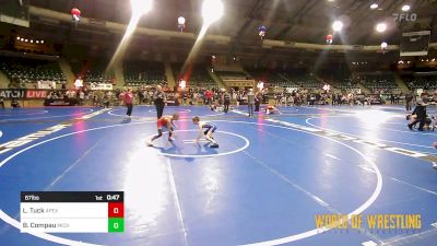 67 lbs Consolation - Logan Tuck, Apex vs Brody Compau, Michigan Grappler RTC