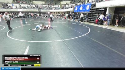 91 lbs Cons. Round 2 - Jayden Cline, THWC vs Trenton VanSchyndel, Kaukauna Grappling Ghosts