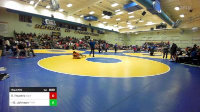 160 lbs Consi Of 32 #2 - Roth Powers, South Anchorage (AK) vs Brodie Johnson, Pitman