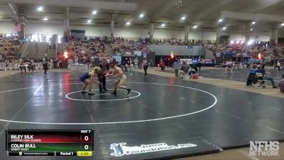 A 150 lbs Champ. Round 1 - Colin Bull, Soddy Daisy vs Riley Silk, Clinton High School