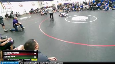 106 lbs Round 3 (3 Team) - Michael Torres, Pasco vs Logan Wise, Deer Park