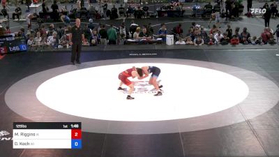 126 lbs Cons 128 #2 - Maximus Riggins, Iowa vs Declan Koch, Wisconsin