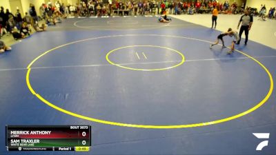 55 lbs Semifinal - Sam Traxler, White Bear Lake vs Merrick Anthony, LCWM