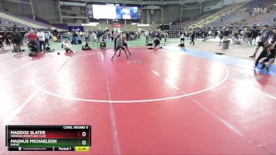 144 lbs Cons. Round 5 - Maddox Slater, Mandan Wrestling Club vs Magnus Michaelson, NWWC