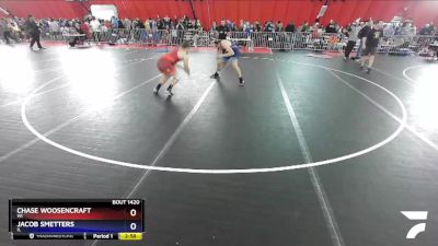 195 lbs Cons. Round 2 - Chase Woosencraft, WI vs Jacob Smetters, IL