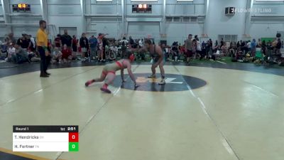 O175-1st lbs Round 1 - Teagan Hendricks, OH vs Hunter Fortner, TN