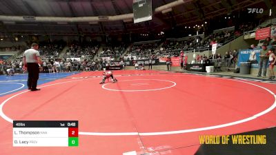 40 lbs Quarterfinal - Luke Thompson, Nebraska Wrestling Academy vs Dikota Lacy, Proviso Township Gladiators