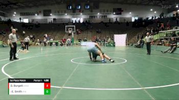 285 lbs 1st Place Match - Eli Smith, Zionsville vs Dom Burgett, Hamilton Southeastern