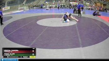 137 lbs Finals (8 Team) - Kristal Zamora, Thurston vs Paige Allen, La Grande