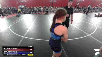 106 lbs Round 1 - Allison Hunter, Northern Exposure Wrestling Club vs Taylor Whiting, Askren Wrestling Academy