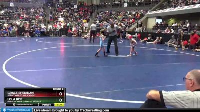 42-47 lbs Round 2 - Lola Roe, Greater Heights Wrestling-AAA vs Grace Sheridan, Sebolt Wrestling Academy