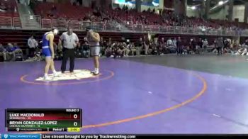 220 lbs Round 3 (8 Team) - Bryan Gonzalez-Lopez, Lincoln Southwest vs Luke MacDonald, Bennington