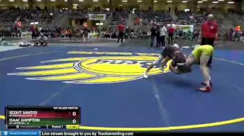 113 lbs Finals (8 Team) - Isaac Hampton, 6A Newberg vs Scout Santos, 6A Mountain View