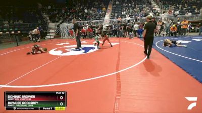 63 lbs Cons. Round 4 - Rowdee Goolsbey, Powell Wrestling Club vs Dominic Brower, Windy City Wrestlers