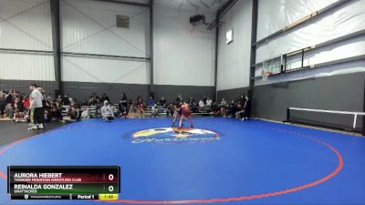 120 lbs Quarterfinal - Aurora Hiebert, Thunder Mountain Wrestling Club vs Reinalda Gonzalez, Unattached