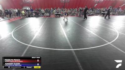 127 lbs Round 2 - Madilyn Peach, Askren Wrestling Academy vs Addisen Olson, X-Factor Elite Wrestling