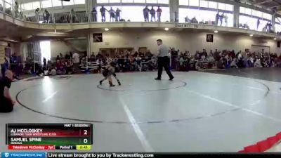 35 lbs Cons. Semi - Aj McCloskey, Lebanon Tiger Wrestling Club vs Samuel Spine, Indiana