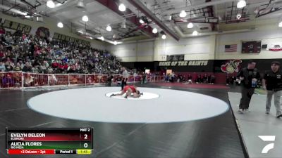 125 lbs Champ. Round 1 - Alicia Flores, Rio Mesa vs Evelyn DeLeon, Elsinore