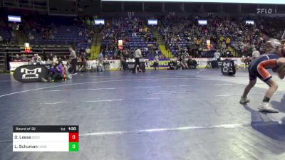 60 lbs Round Of 32 - Oakley Leese, Dover vs Lucas Schuman, Honesdale