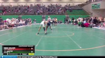 120 lbs Semis & 1st Wb (8 Team) - Reed Walker, West Forsyth vs Ty Gentry, Buford