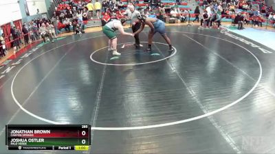 285 lbs Cons. Round 3 - Joshua Ostler, Palo Verde vs JONATHAN BROWN, Canyon Springs