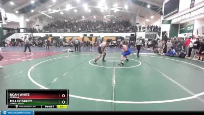 215 lbs Quarterfinal - Miller Bailey, Lowell Scott vs Noah White, Meridian