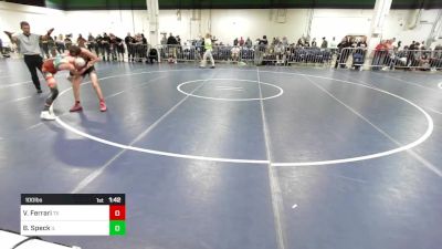 100 lbs Round Of 32 - Vinny Ferrari, TX vs Barret Speck, IL