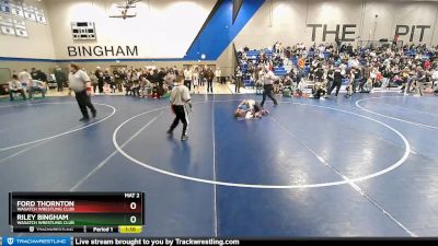 80 lbs Cons. Round 2 - Riley Bingham, Wasatch Wrestling Club vs Ford Thornton, Wasatch Wrestling Club