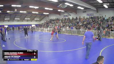 140 lbs Round 1 - Reina Barnes-Rubio, Redmond High School vs Megan Peterson, Hidden Valley Mustangs