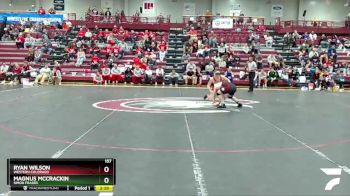 157 lbs Cons. Round 3 - Ryan Wilson, Western Colorado vs Magnus McCrackin, Simon Fraser