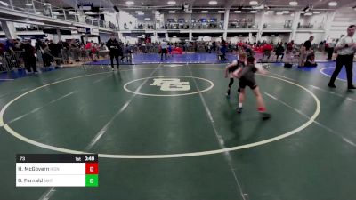 73 lbs Final - Henry McGovern, Iron Faith WC vs Graham Fernald, Smitty's Wrestling Barn