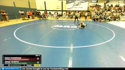 133 lbs Quarterfinal - Denis Murphy, University Of Wisconsin-Oshkosh vs Zach Thompson, University Of Wisconsin-Platteville