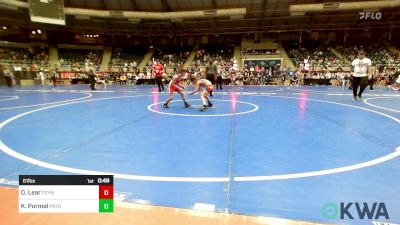 61 lbs Semifinal - Drake Lear, Fort Gibson Youth Wrestling vs Kacy Purmal, Pryor Tigers