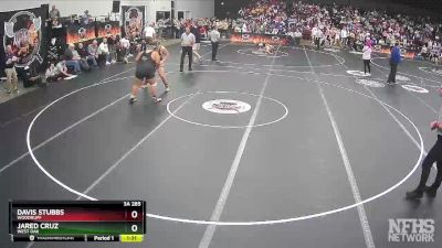 3A 285 lbs Semifinal - Davis Stubbs, Woodruff vs Jared Cruz, West Oak