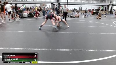 120 lbs Round 2 (6 Team) - Cole Speer, POWA vs Lincoln James, Team Ohio