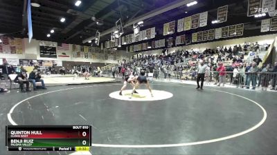 113 lbs Cons. Round 4 - Benji Ruiz, Paloma Valley vs Quinton Hull, Clovis West