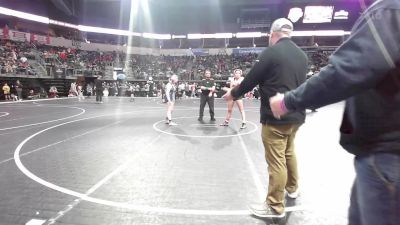 130.8 lbs Quarterfinal - Trinity Butler, Combative Sports vs Hope Olson, Honey Badgers Wrestling Club