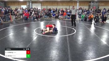 I 100 lbs Round Of 16 - Logan Lisberg, Port Jervis vs Derek White, Mount Joy