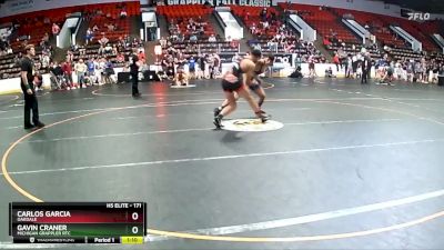 171 lbs Quarterfinal - Gavin Craner, Michigan Grappler RTC vs Carlos Garcia, Oakdale