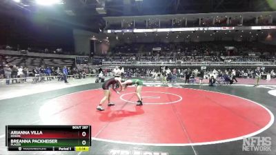 116 lbs Semifinal - Breanna Packheiser, Placer vs Arianna Villa, Edison