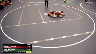 100 lbs Round 1 (4 Team) - Garrett Blaser, St. Francis vs Jack Grygelko, Centennial