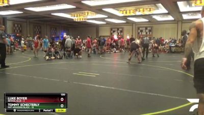 130 lbs Finals (8 Team) - Tommy Schecterly, Mat Assassins Black vs Luke Boyer, Revival Blue