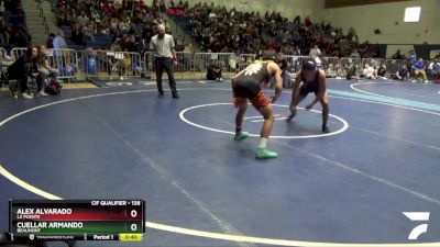 138 lbs Cons. Round 2 - Cuellar Armando, Beaumont vs Alex Alvarado, La Puente