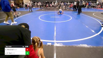 52-58 lbs Quarterfinal - Camdin Marshall, Skiatook Youth Wrestling vs Jax O`Neil, Glenpool Warriors