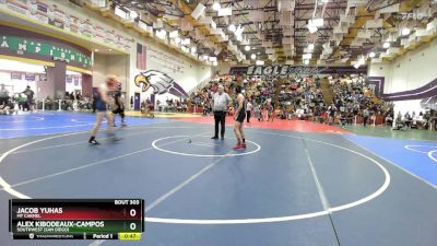 165 Boys Cons. Round 2 - Alex Kibodeaux-Campos, Southwest (San Diego) vs Jacob Yuhas, Mt Carmel