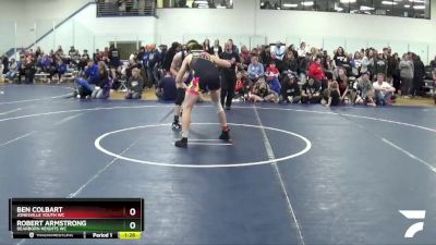 160 lbs Quarterfinal - Ben Colbart, Jonesville Youth WC vs Robert Armstrong, Dearborn Heights WC