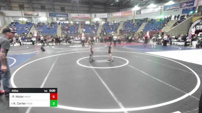 40 lbs Semifinal - Philip Maier, Montrose Elite vs Kane Carter, Pueblo County Wrestling Club